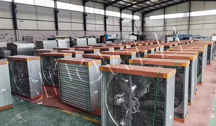 empresa especialista en ventilación en granjas muestra su produccion de ventiladores